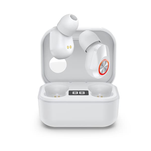 M8 TWS Bluetooth 5.1 hörlurar Laddningsbox Tråd Black