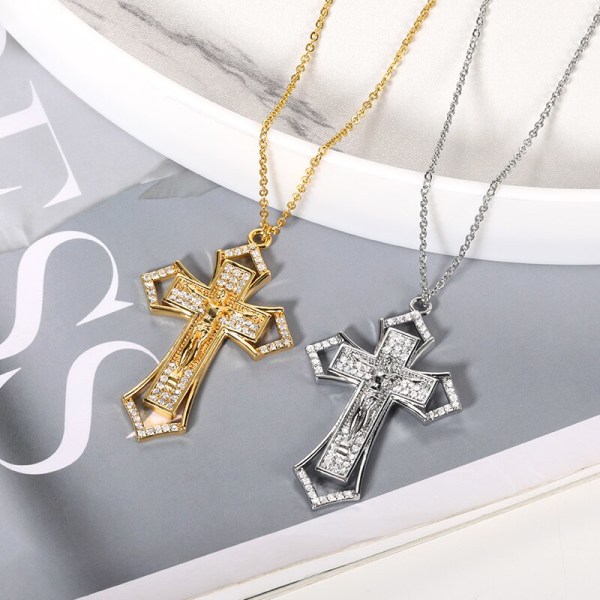 Religiösa smycken Rhinestone Christian Jesus Penda N02554P