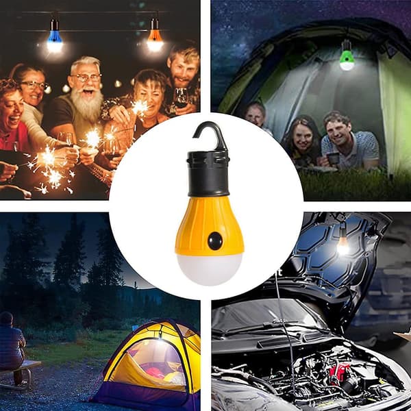 Campingtält Lantern Bulb Campingutrustning för campingvandring Backpacking yellow