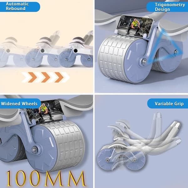 Ny Automatisk Rebound Abdominal Exercise Roller blue