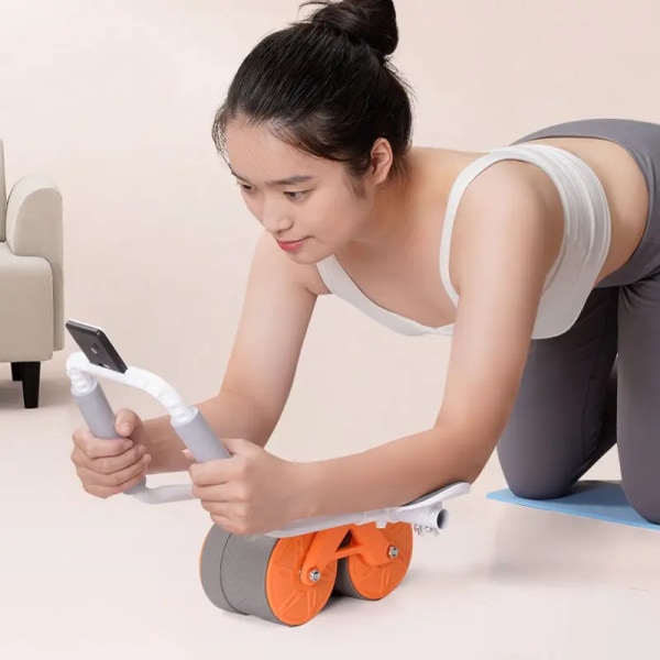 Maghjul Automatisk Rebound Träning Magmuskel Fitness Roll up Assistant Artefakt Hållbar hemmaträning