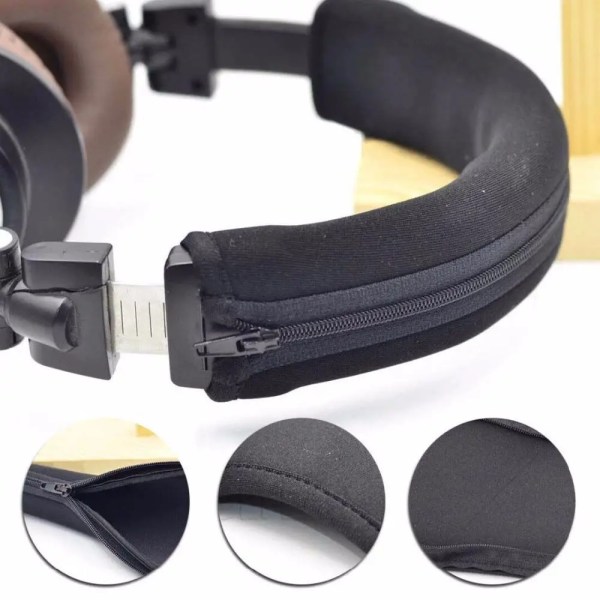 Universal inneslutet hörlurshuvud med cover för Audio Technica ATH-M50X ATH-M30X ATH-M40X Headset Gamer case Brown