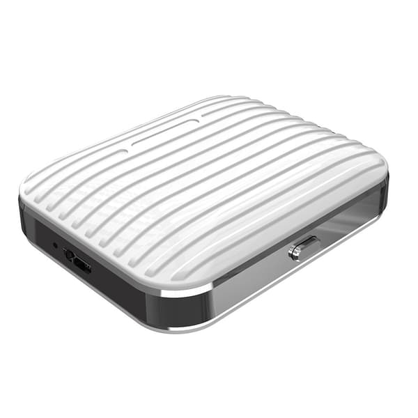 Mini Box Bluetooth hörlurar Stereo Handsfree Earbu White