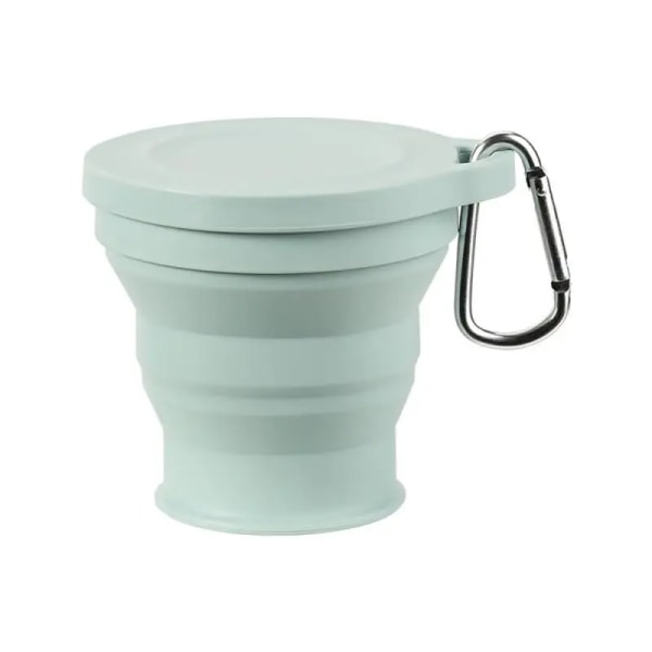 150 ml hopfällbar kopp silikon mini infällbar kopp Bärbar tekopp med lock Utomhusresor Kaffe Teleskopisk drickskopp Style B 180ml