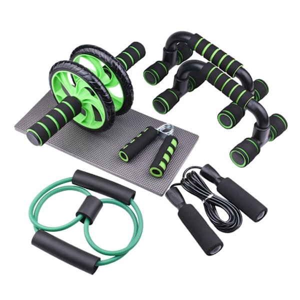 AB Power Wheels Roller Machine Push-up Bar Stativ E Green
