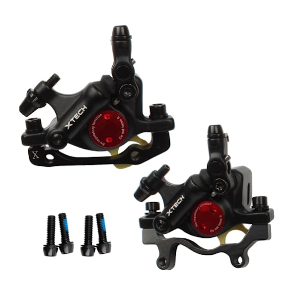 ZOOM HB100 MTB Hydrauliska bromsar Set Cykelok Skivbromsar För Mountainbike Knuffar Bromsok Kolv Cykling Med Rotor 160mm 1 pair black