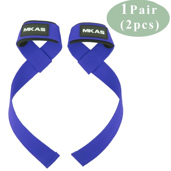 Gym Lifting Straps Marklyft Fitness Handskar Vikt blue 2