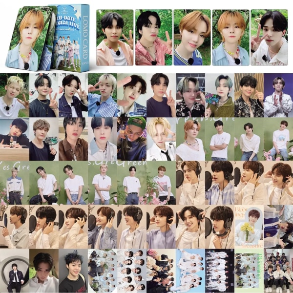 55 st/ Set Kpop TREASURE fotokort 2022 nytt album HELLO Lomo Cards 2:e fotokort 02