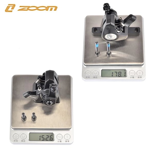 ZOOM DB580 Landsvägscykel bromsskivbromssystem Mekaniskt bromsok Dubbla kolvbromsok Wiredrag för rotor 140MM DB580 Front