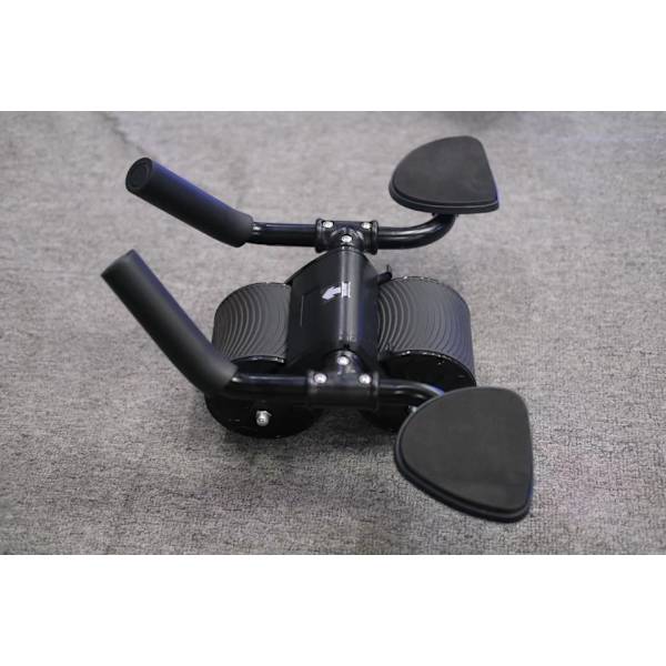 Rebound Ab Slide Rollers Med armbågsstöd Unisex maghjul Tystnad Träning Smart Abs Fitness Plank Trainer Black