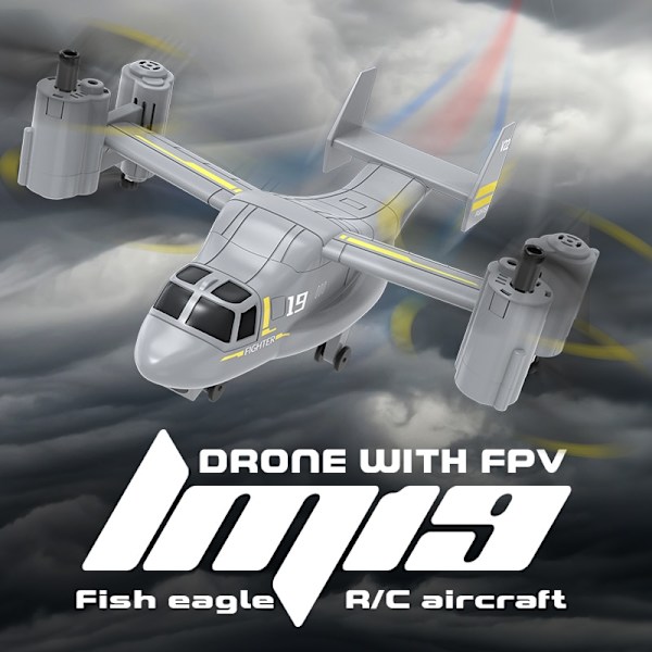 Ny 2-i-1 drone med 1080P kamera hög- och låghastighetsväxling Osprey Drone RC Quadcopter barnfjärrkontrollplan BK No Camera 2 Bat
