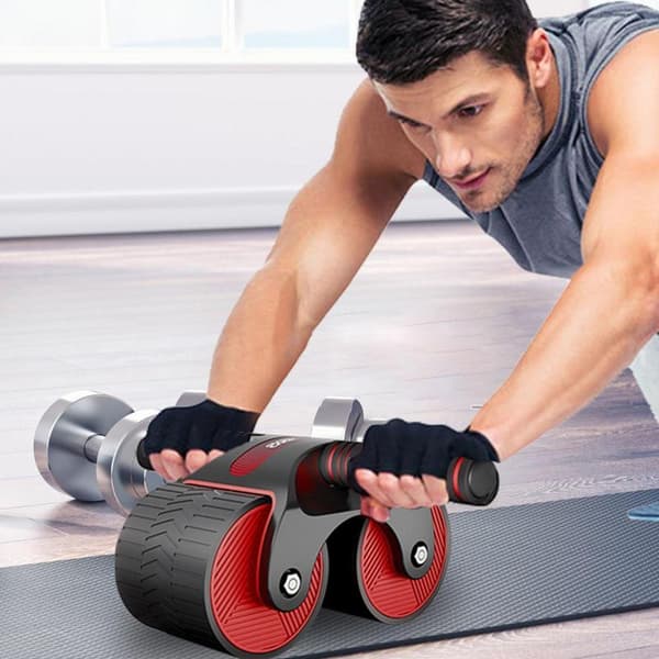 Abs Belly Wheel Automatisk Rebound Mute Abdominal E