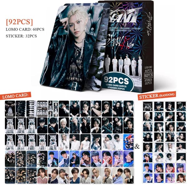 Kpopbp 3-pack/180 st Barn Stray Photocards 96 st Peg