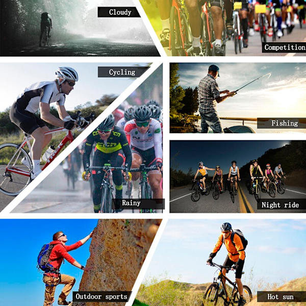 KAPVOE Polarized Cykelglasögon MTB Glasögon Cykelglasögon Cykel Sport Solglasögon MTB Cykelglasögon Oculos Ciclismo herr UV400 KE9407-08 KE9407-01