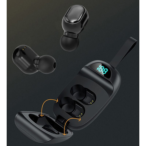Bluetooth hörlurar JS25 tws hörlurar basheadset White