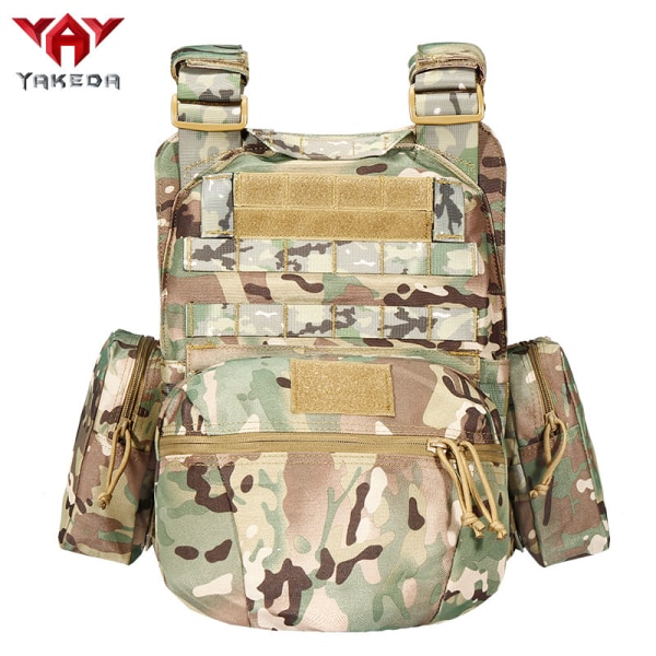 Yakoda Factory Direct Cs Väst Taktiska kläder Utomhus skyddsutrustning Militär fans Kamouflage Taktisk väst för hästträning CP camouflage All yards (size adjustable))