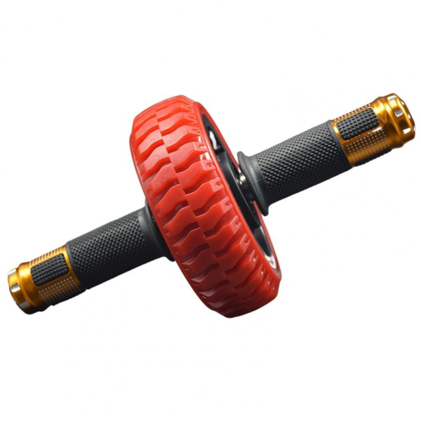 Inget buller Abdominal Wheel Ab Wheel Roller med matta Red