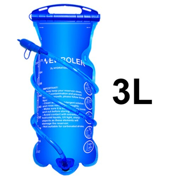 Vattenpåse 1L 1,5L 2L 3L Vattenblåsreservoar vätskebehållare Pack Förvaringspåse BPA-fri löpande vätskeväst Ryggsäck Model B 3L