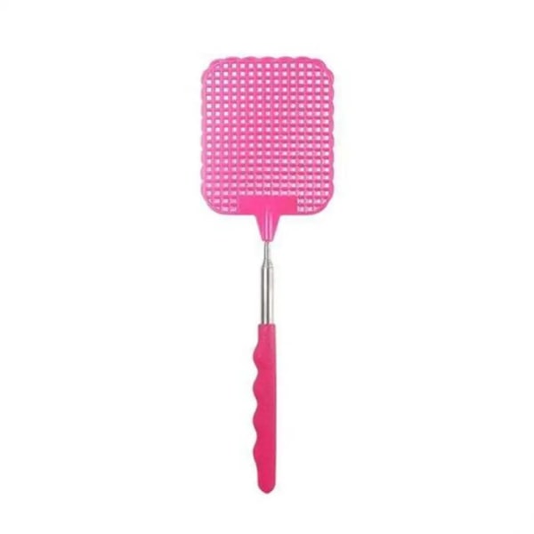 Flugsmällare Teleskopisk utdragbar flugsmällare Förhindra skadedjur myggverktyg Flugor Fånga infällbar smällare Trädgårdstillbehör Pink