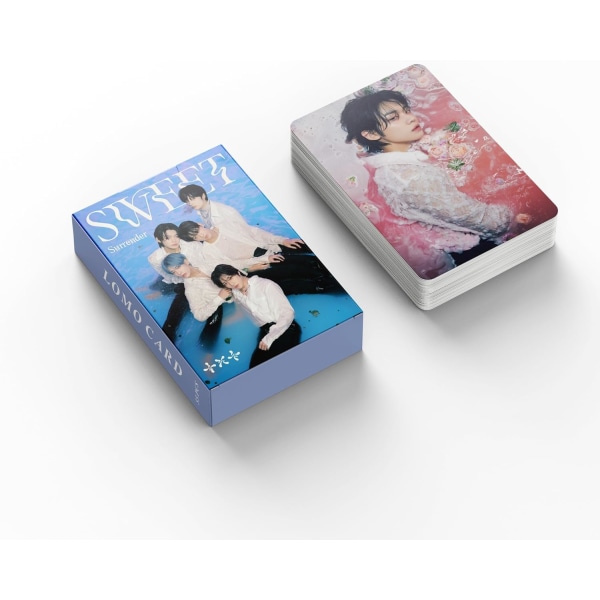 Kpop 55st Imorgon X TILLSAMMANS Fotokort TXT Sweet New Album TXT Lomo Cards TXT Vykort Present för fans (blå)