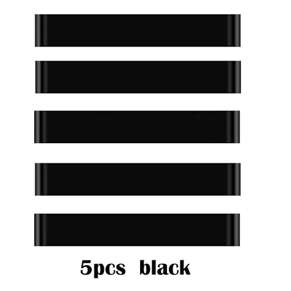 1/5 st Gym Fitness Motståndsband för Yoga Stretch Pull Up Assist Band Gummi Crossfit Träningsträning Träningsutrustning 5pcs-black