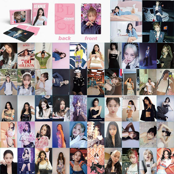 ELEFAD 55st Blackpink Lomo-kort Blackpink Album Kpop-vykort för Blink Collection Collections (4st) 4 Pcs.