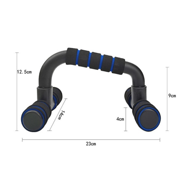 Halkfritt Push Up Stand Gym Handtag Hem Fitness Power Rack Pushup Bars Träning Arm Bröstmuskelträning Kroppsbyggande utrustning Blue