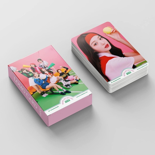 Kpop IVE Lomo Card Fotokort 55 st IVE 2023 SEASON'S HÄLSNINGAR Nytt album Lomo Card IVE Mini Fotokort IVE Poster Cards Present till fans