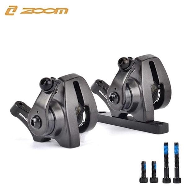 ZOOM DB580 Landsvägscykel bromsskivbromssystem Mekaniskt bromsok Dubbla kolvbromsok Wiredrag för rotor 140MM A Pair DB580