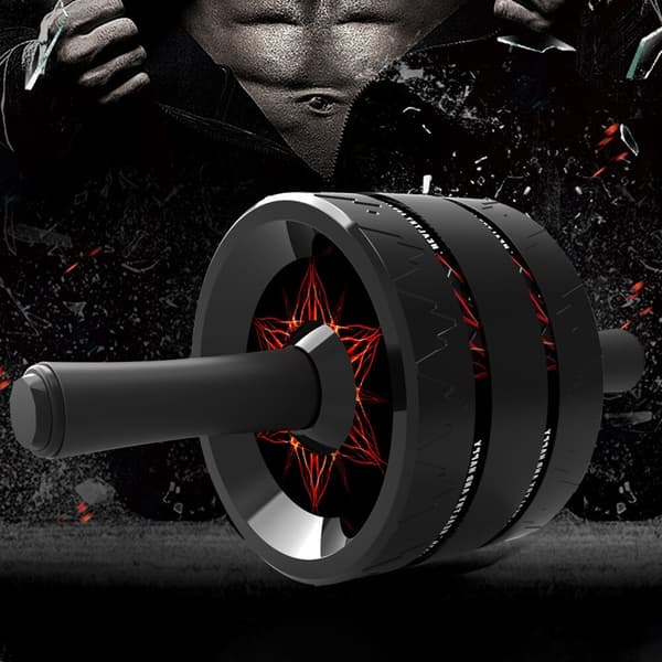 Armbågsstöd Abdominal Exercise Roller Automatisk Black Red