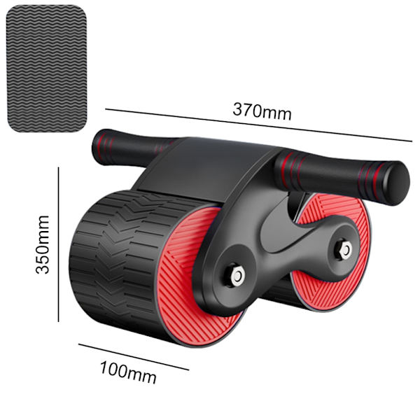 ABS Wheel Roller Automatisk Rebound Buke Stum Buke Roller Training Tränare Armmuskler Kroppsbyggande Fitness Style C Red