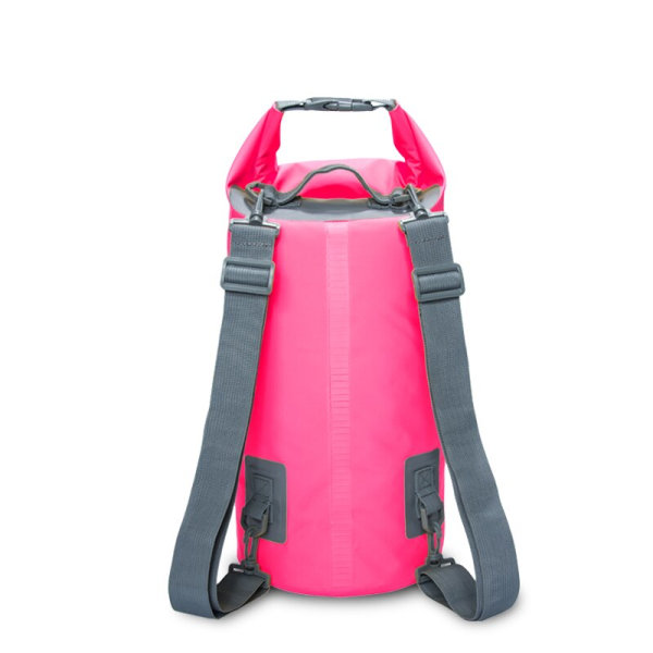 Dubbelbälte PVC Vattentät väska 5L 10L 20L Utomhus PINK 5L