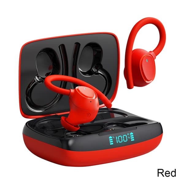 20 timmars speltid Simning Vattentät Bluetooth-c Type 1/Red