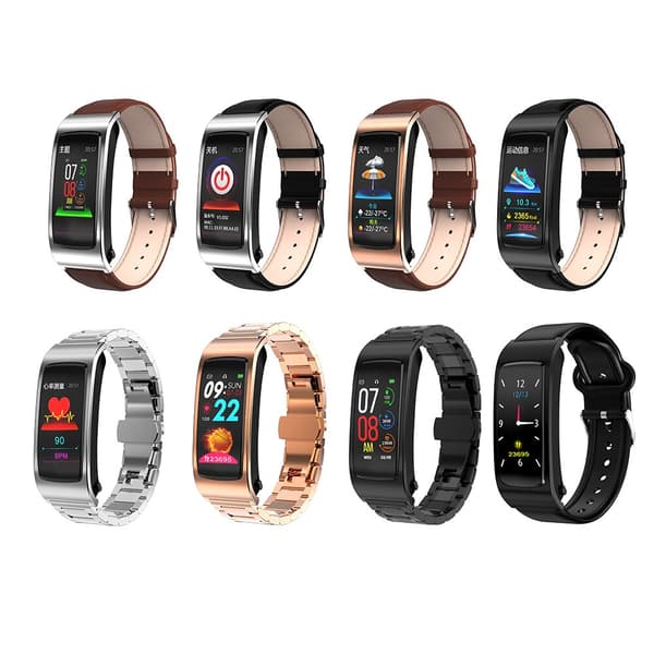 2022 Bluetooth hörlurar smart watch med mikrofon Silicone strap box