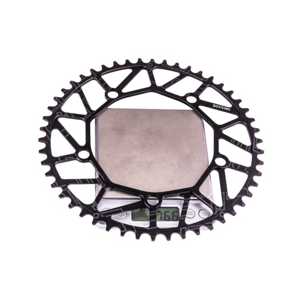 Litepro 130BCD Cykel CNC Legering Single Disc Gear Round Plate Vevsats 50/52/54/56/58T Vikbar Cykel Kedjehjul Vev Kedjering 56T