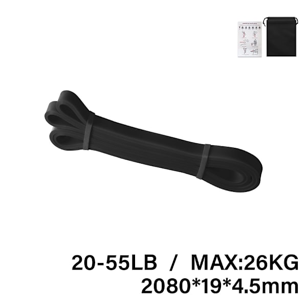 Heavy Duty Latex Resistance Band Tränings Elastiskt band för sport Styrka Pull Up Assist Band Träning Pilates Fitness 45lv