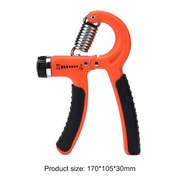 Räknedynamometer Handgrepp Fitness Handgrepp 5-60 kg Handträning Gripper Gymutrustning Handledsrehabiliteringsutvecklare No Count Orange