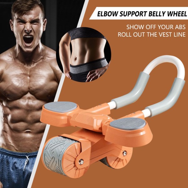 2In1 Belly Wheel Balanced Support Digital Counter Orange timer