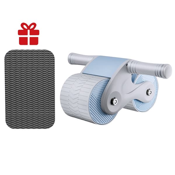 Silence Automatic Rebound Abdominal Wheel Ab slide Blue Grey