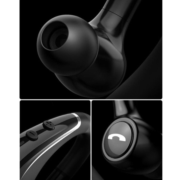 YL6S trådlös hörsnäcka Bluetooth hörlurar Business D Black