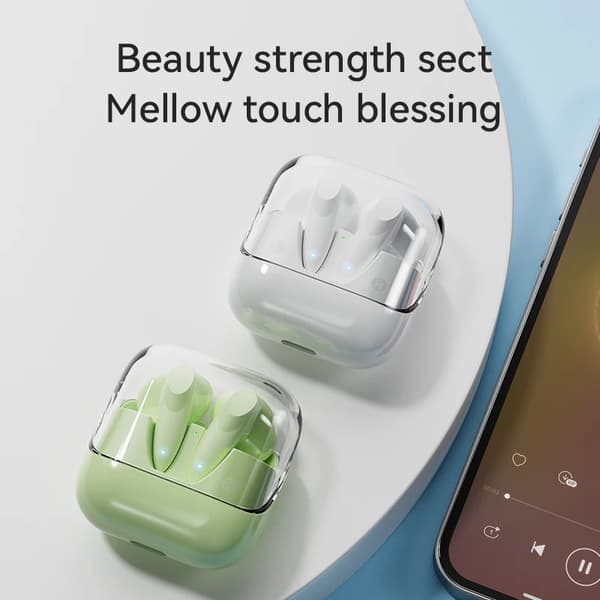 2023 G60 Fingerprint Touch Bluetooth hörlurar HD White