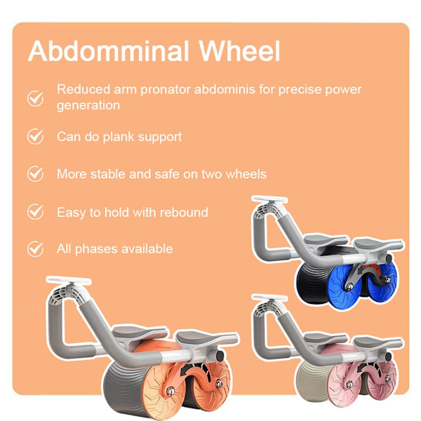 Automatisk Rebound Mage Hjul Abdominal Mu Orange