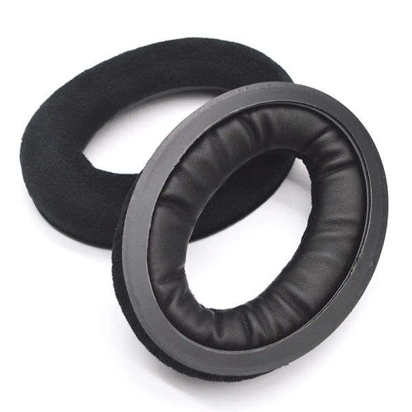 Ersättnings öronkuddar för Sennheiser HD 515 518 555 595 558 Headset Gamer Läderkudde Sammetshörselkåpa Cover brown flannel