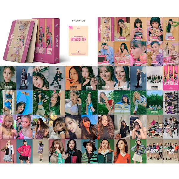 Kpop Två gånger fotokort Nytt album FIRA lomo cards 2021 festa fotokort A1
