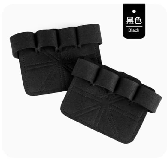 Läder Palm Protector Hantel Tyngdlyftning Tra Black
