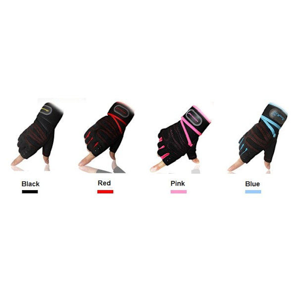 Silikon Gym Handskar män kvinnor fitness anti-sladd br Black S