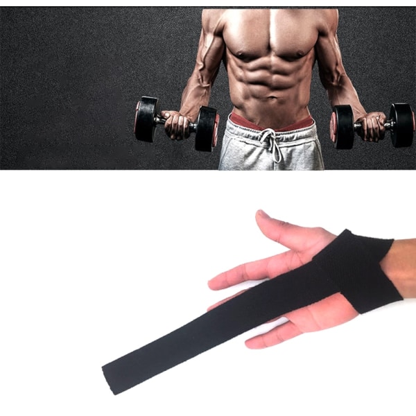 Nya 2st Gym Lifting Straps Styrkelyft Wrist W yellow color