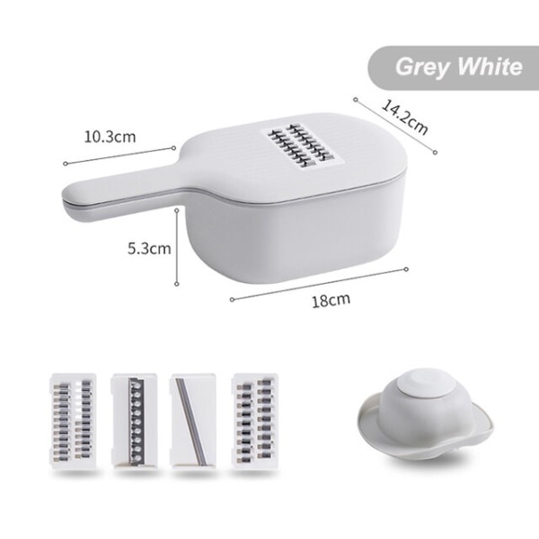 Multifunctionele Aardappel Komkommer Wortel Slicer Cutter Rasp Shredders Met Zeef Keuken Groenten En Fruit Gereedschap GRAY