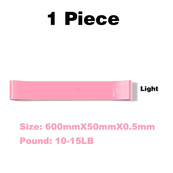 Värt att elastiska motståndsband Yoga Träning Gym Fitness Gum Pull Up Assist Gummiband Crossfit Träningsträningsutrustning 1 Piece Light