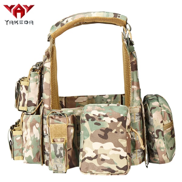 Yakoda Factory Direct Cs Väst Taktiska kläder Utomhus skyddsutrustning Militär fans Kamouflage Taktisk väst för hästträning CP camouflage All yards (size adjustable))